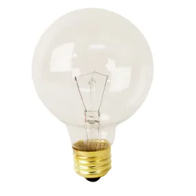 25W Soft White Clear G25 Globe Dimmable Incandescent Light Bulb