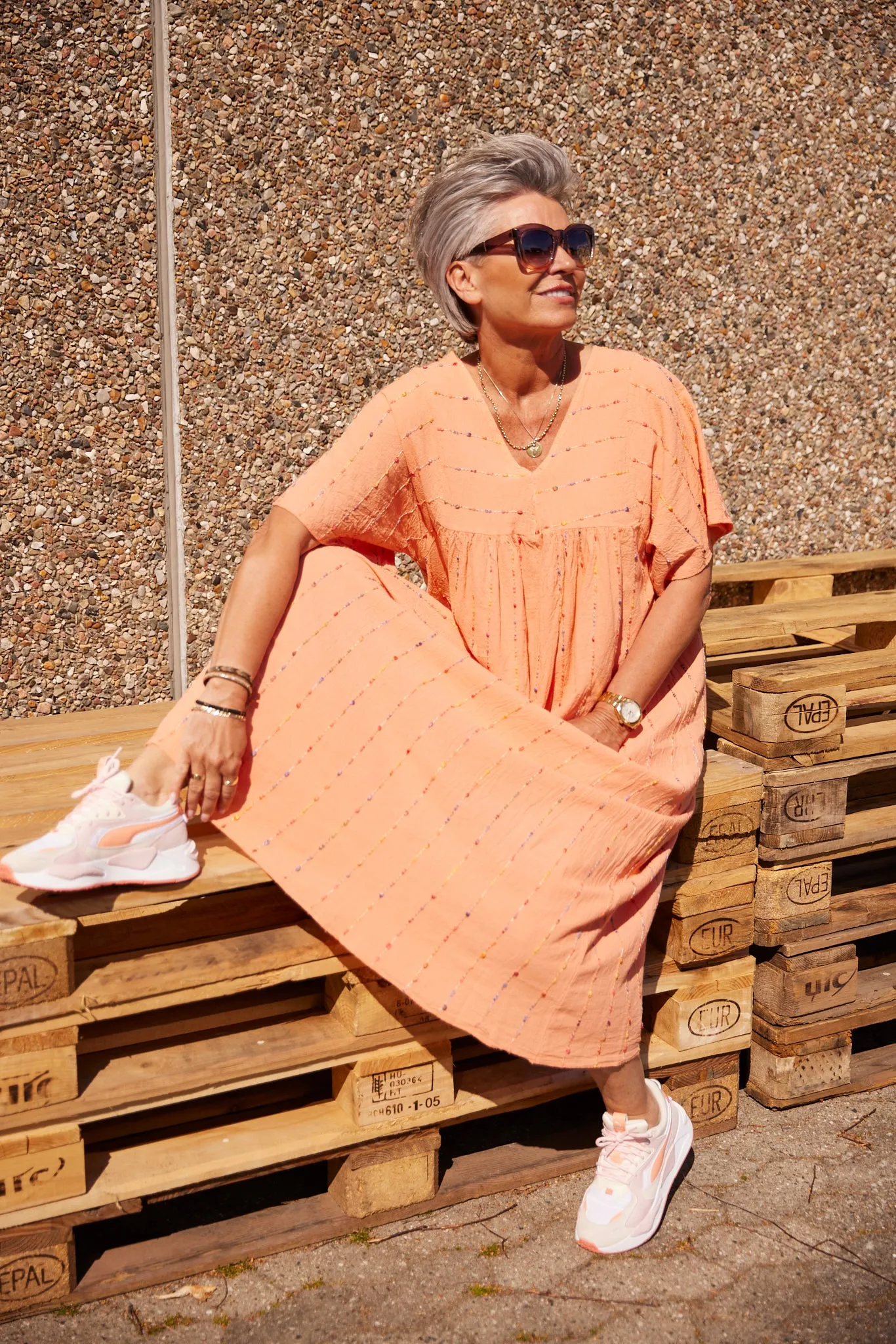 8715 Dress | Orange | Kjole fra Marta du Chateau