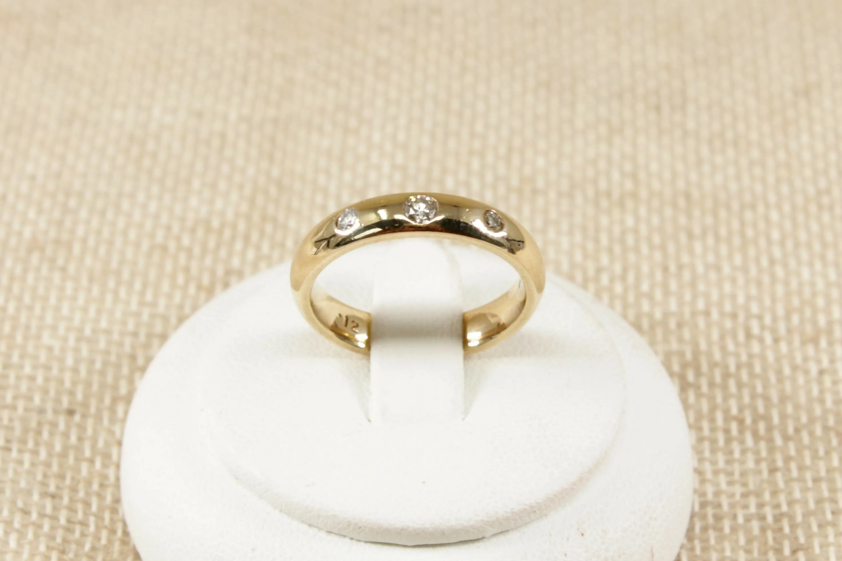9ct Gold Diamond Band Ring