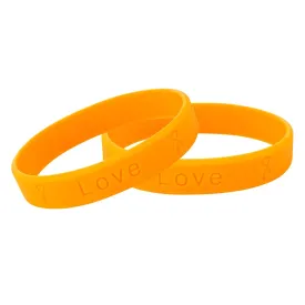 ADHD Awareness Orange Silicone Bracelet Wristbands