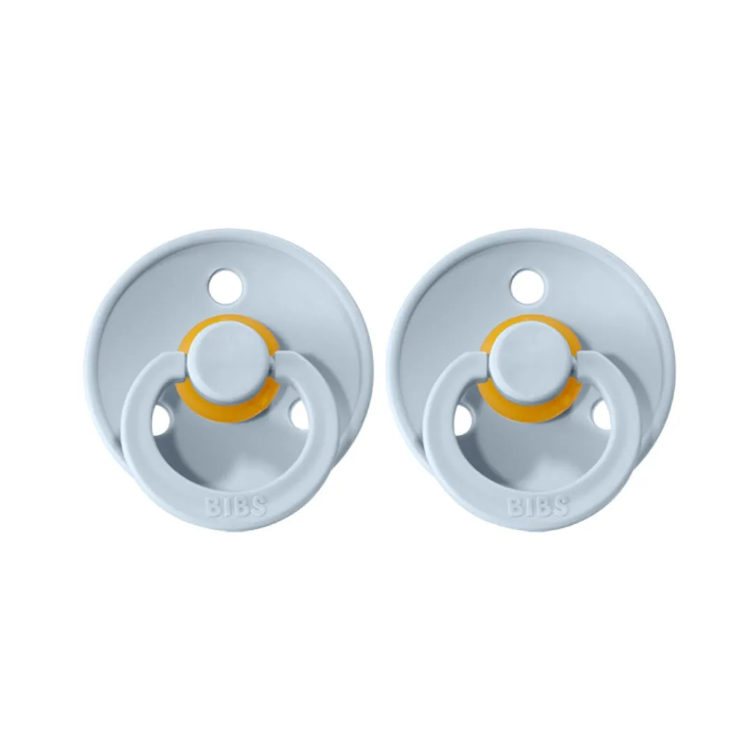 BIBS Dummies - Round 2 Pk Baby Blue