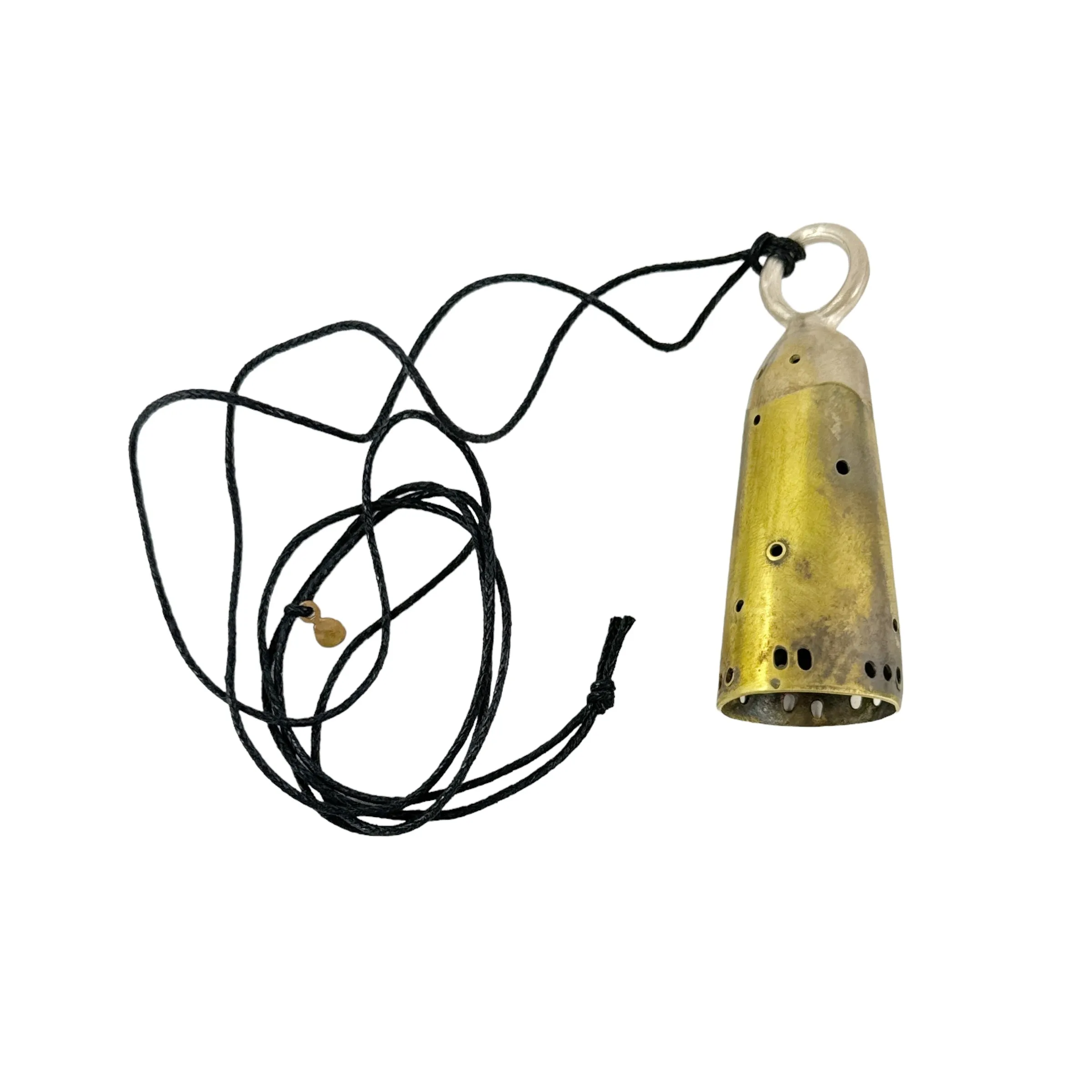 Biting Bell Two Metal Necklace - Anna Vlahos