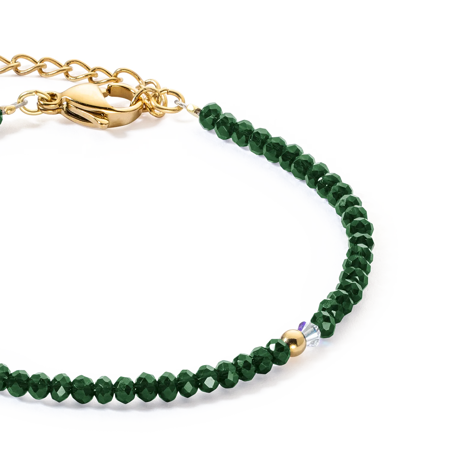 Bracelet Little Twinkle gold-dark green