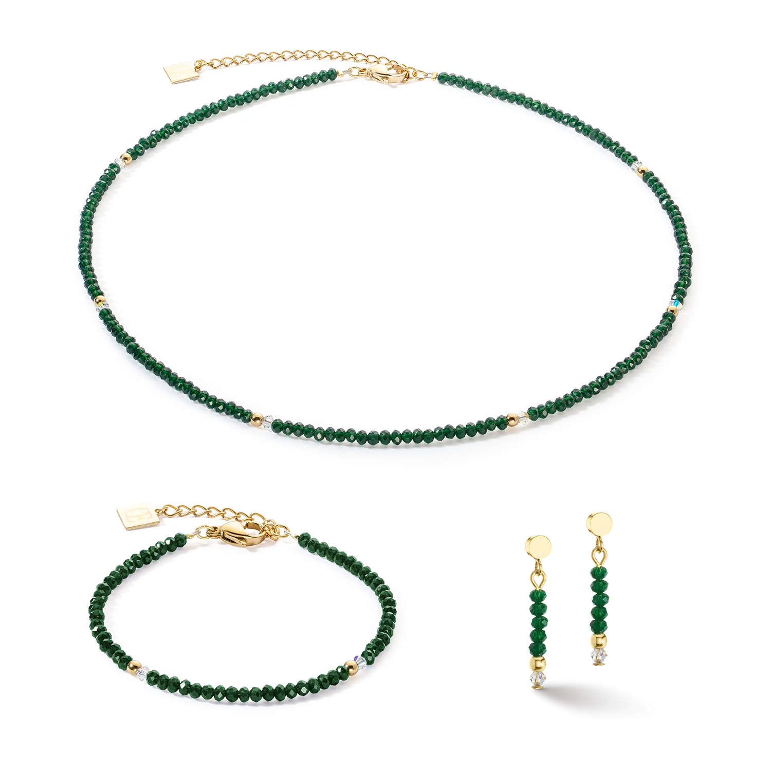 Bracelet Little Twinkle gold-dark green