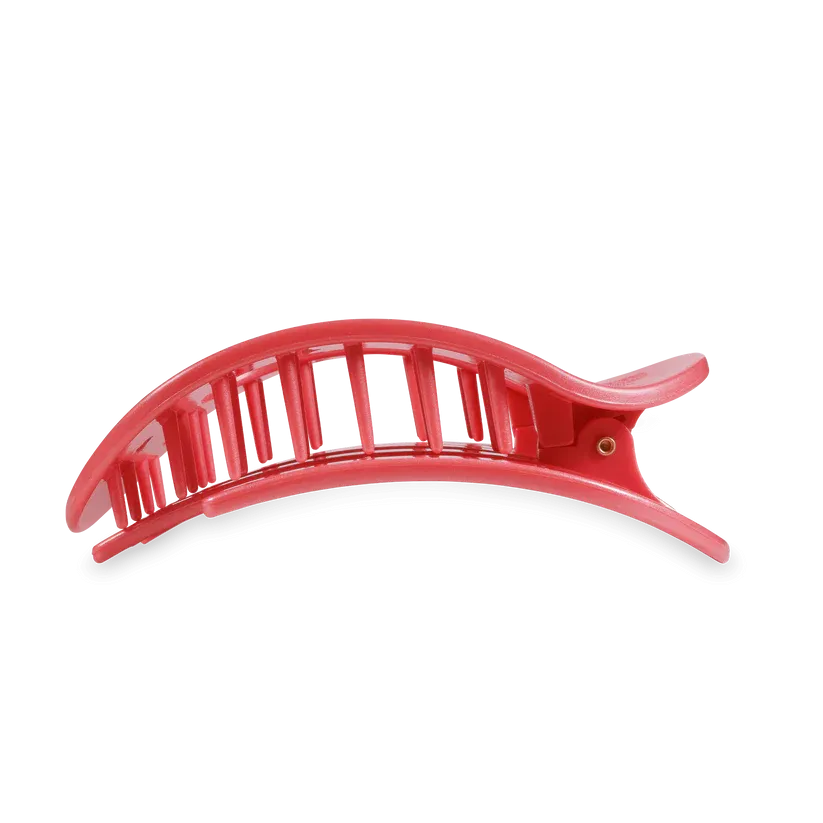 Calming Coral Large Flat Round Teleties Clip