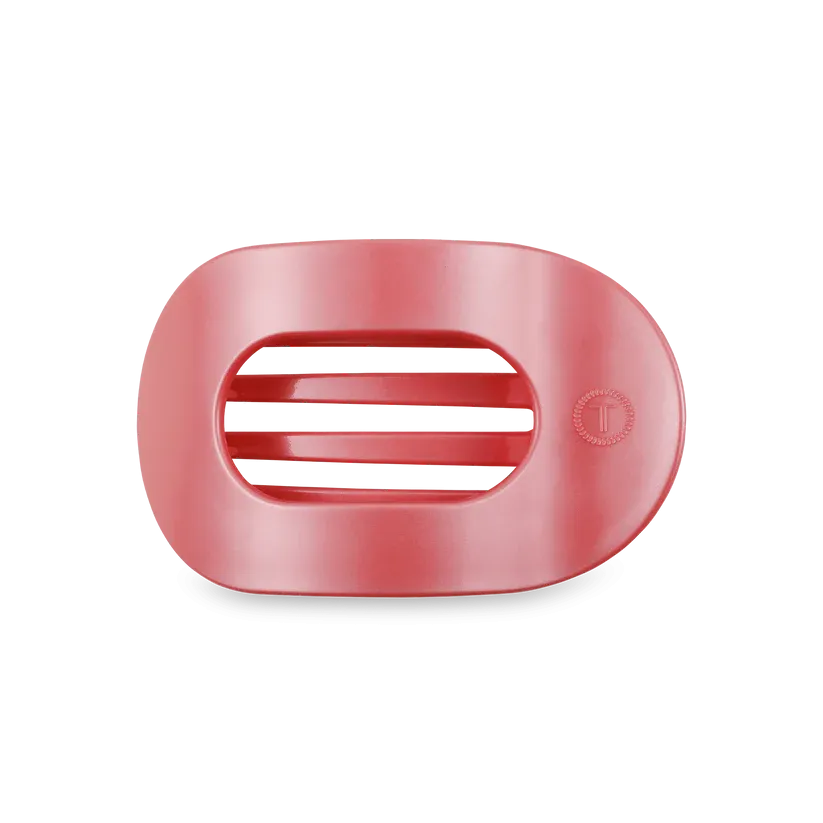 Calming Coral Medium Flat Round Teleties Clip