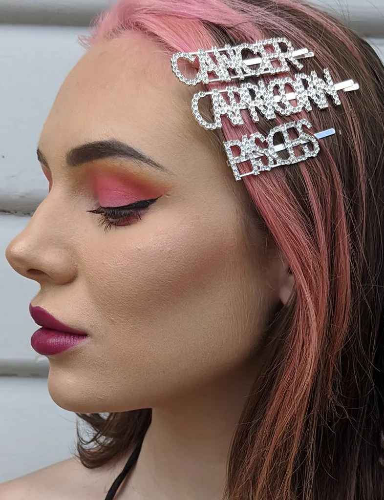 CANCER DIAMONTE HAIR CLIP