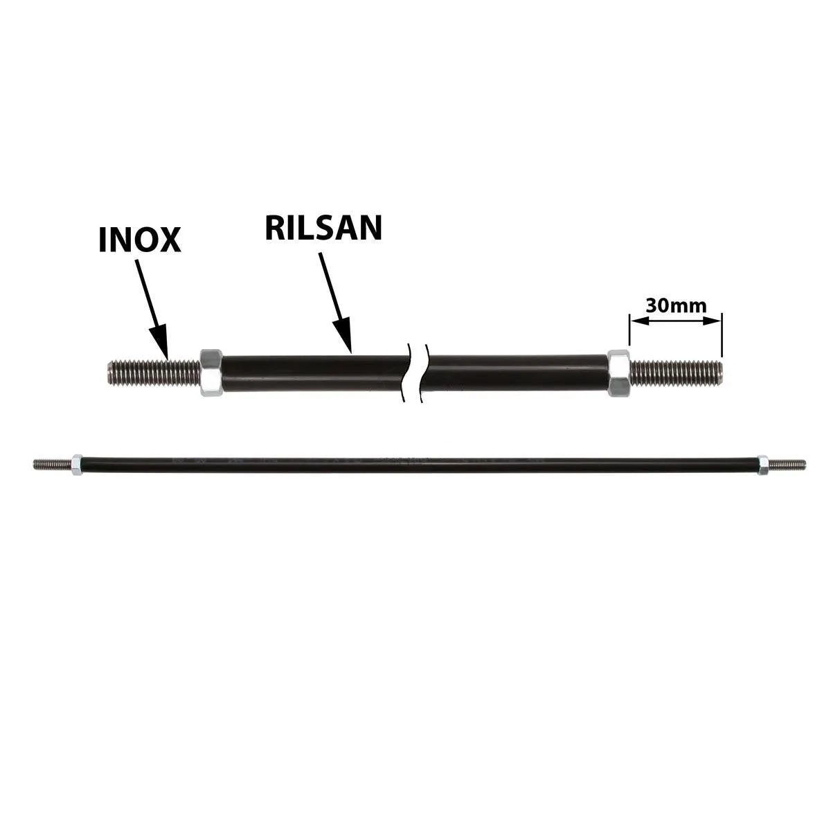 Covered Brake Rod - M6