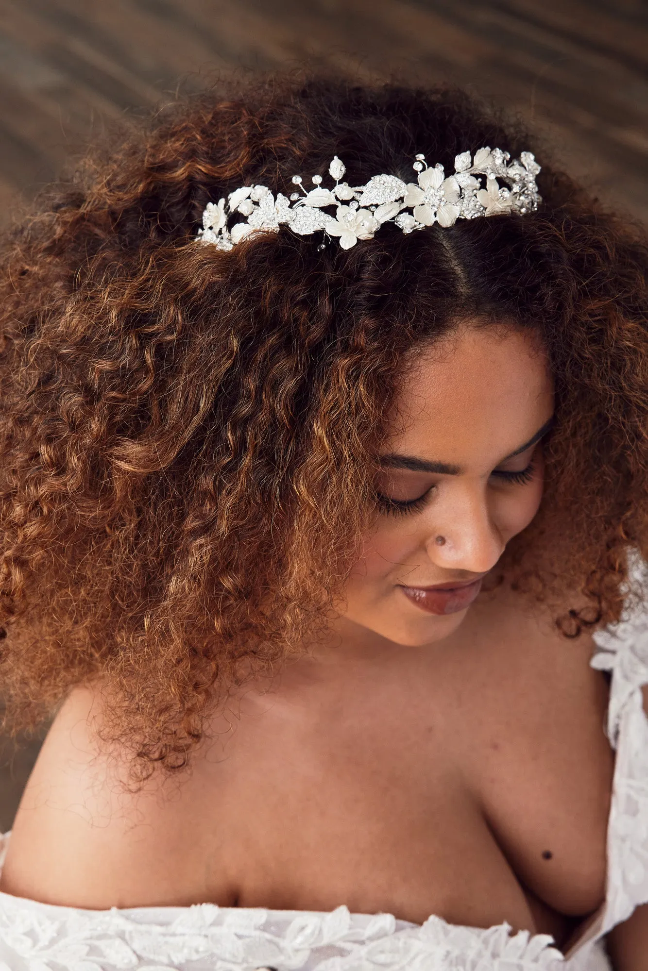 Crystal Flowers Bridal Headband
