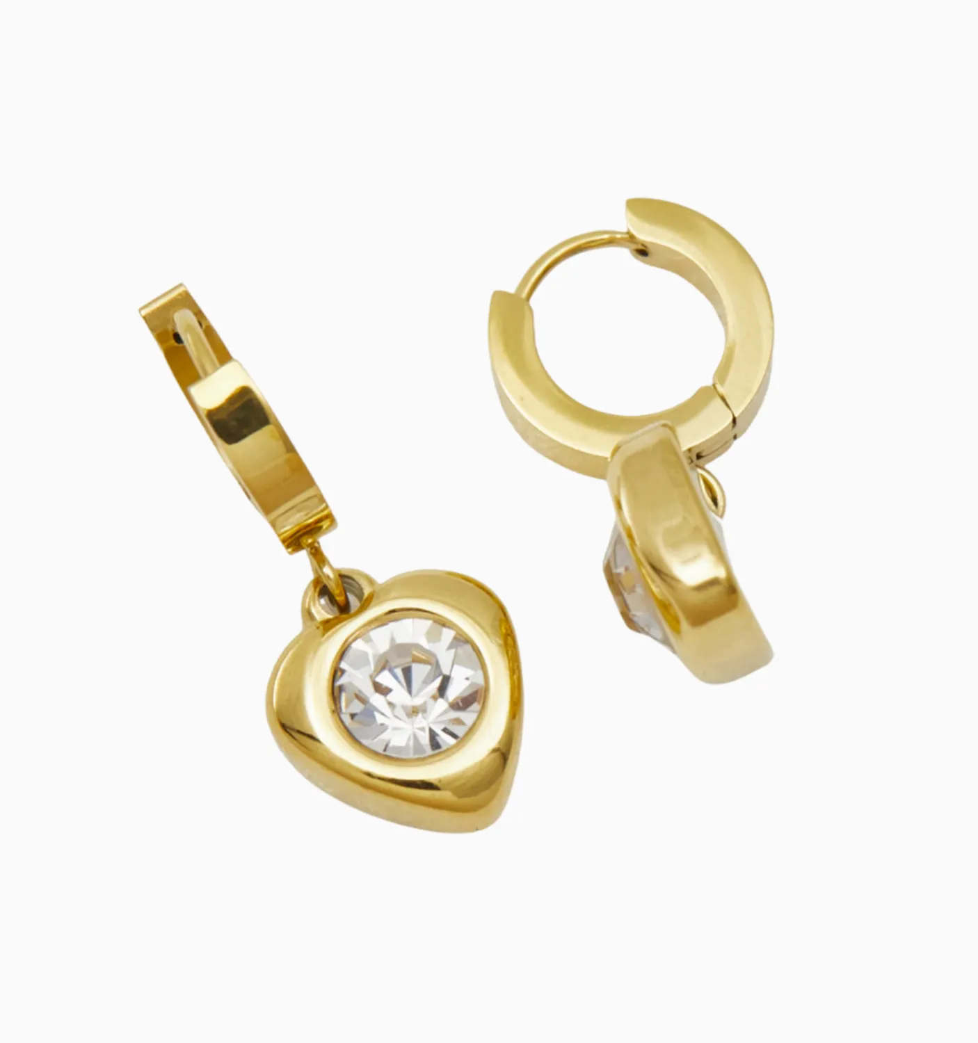 Crystal Heart Earrings