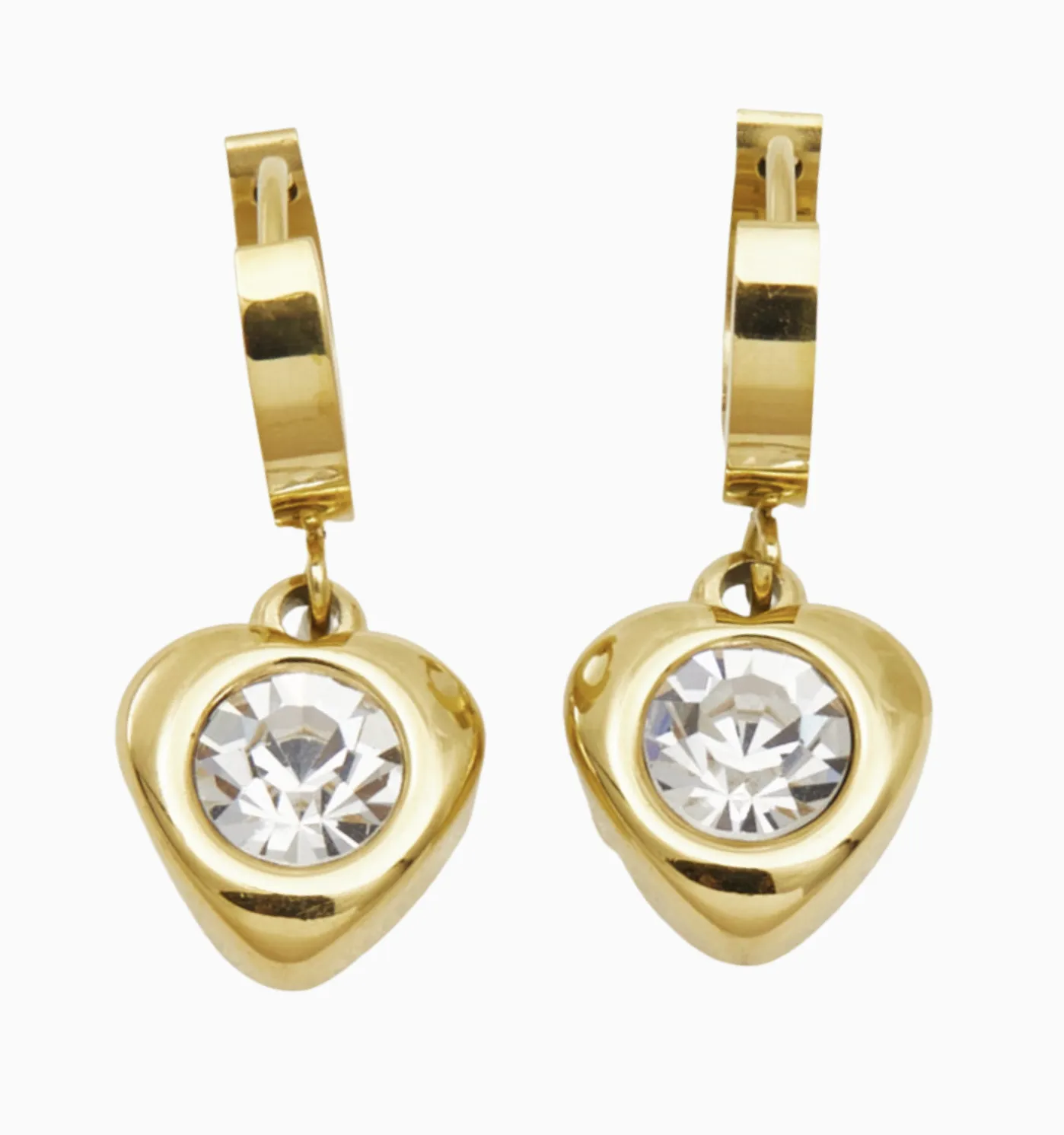 Crystal Heart Earrings