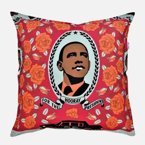 Decorative Red Obama Pillow