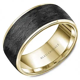 Forged Carbon Fiber & 14K Gold Band
