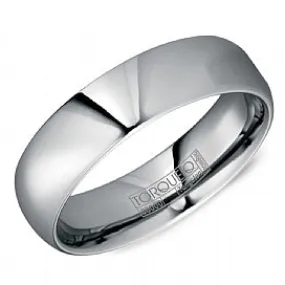 High Polish Domed Tungsten Band