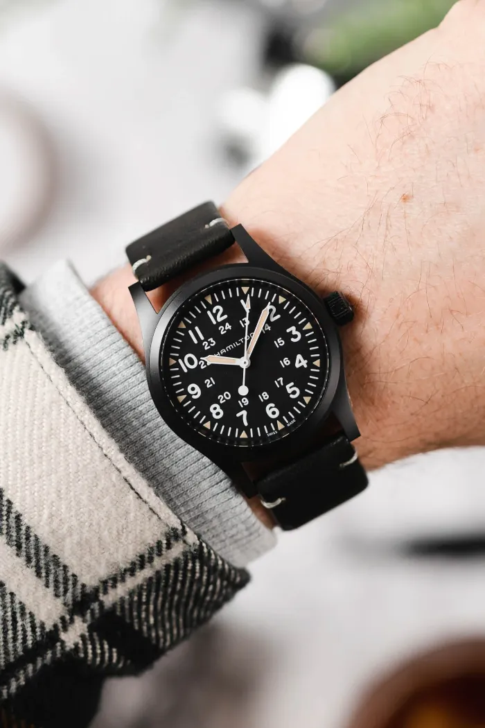 HIRSCH RANGER Vintage Style Calfskin Watch Strap  054 02