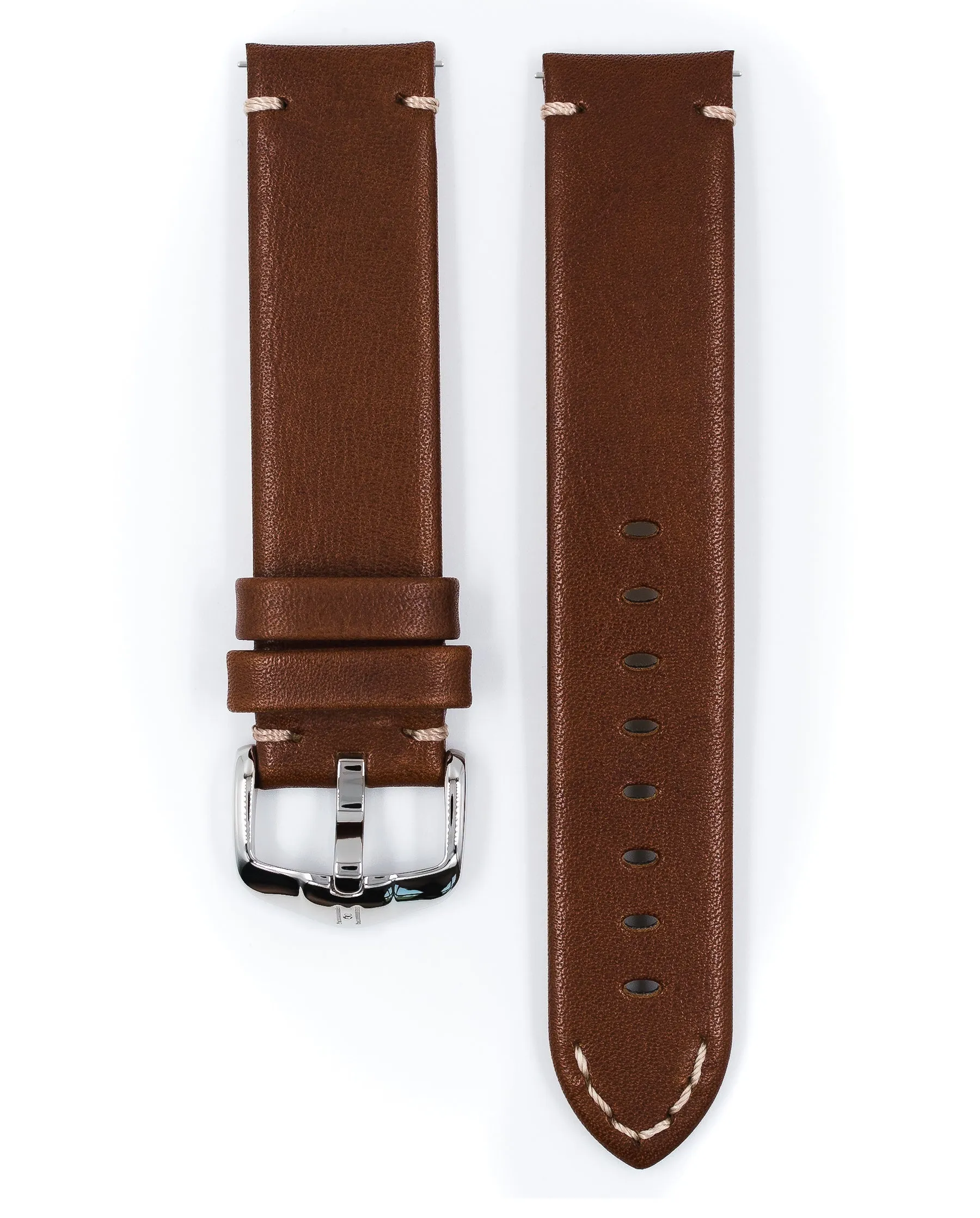 HIRSCH RANGER Vintage Style Calfskin Watch Strap  054 02