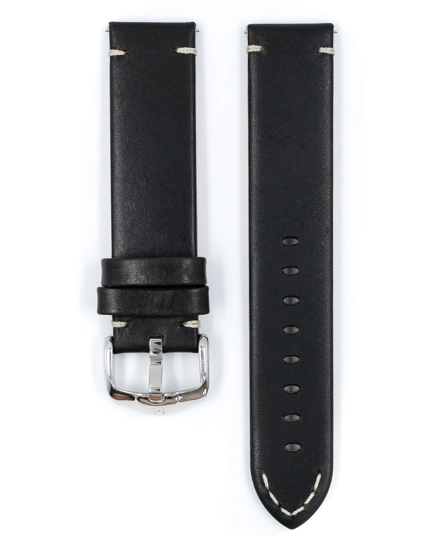 HIRSCH RANGER Vintage Style Calfskin Watch Strap  054 02