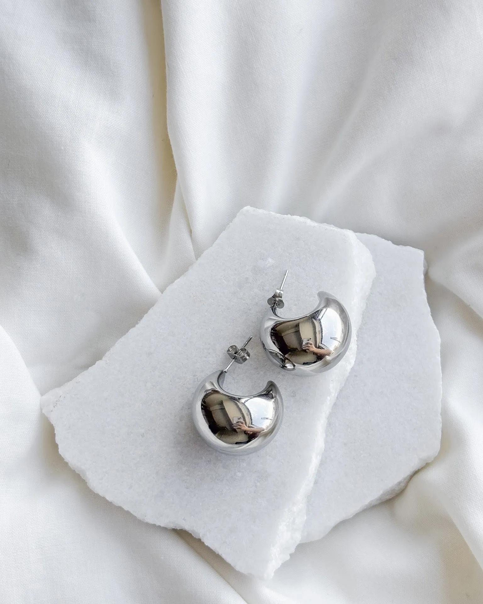 Large Dome Earrings
