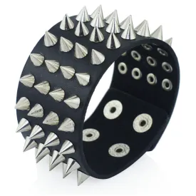 Leather Punk Bracelet
