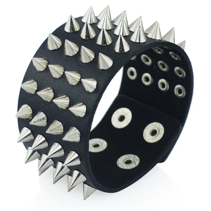 Leather Punk Bracelet
