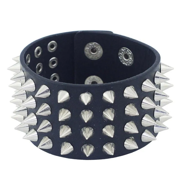 Leather Punk Bracelet