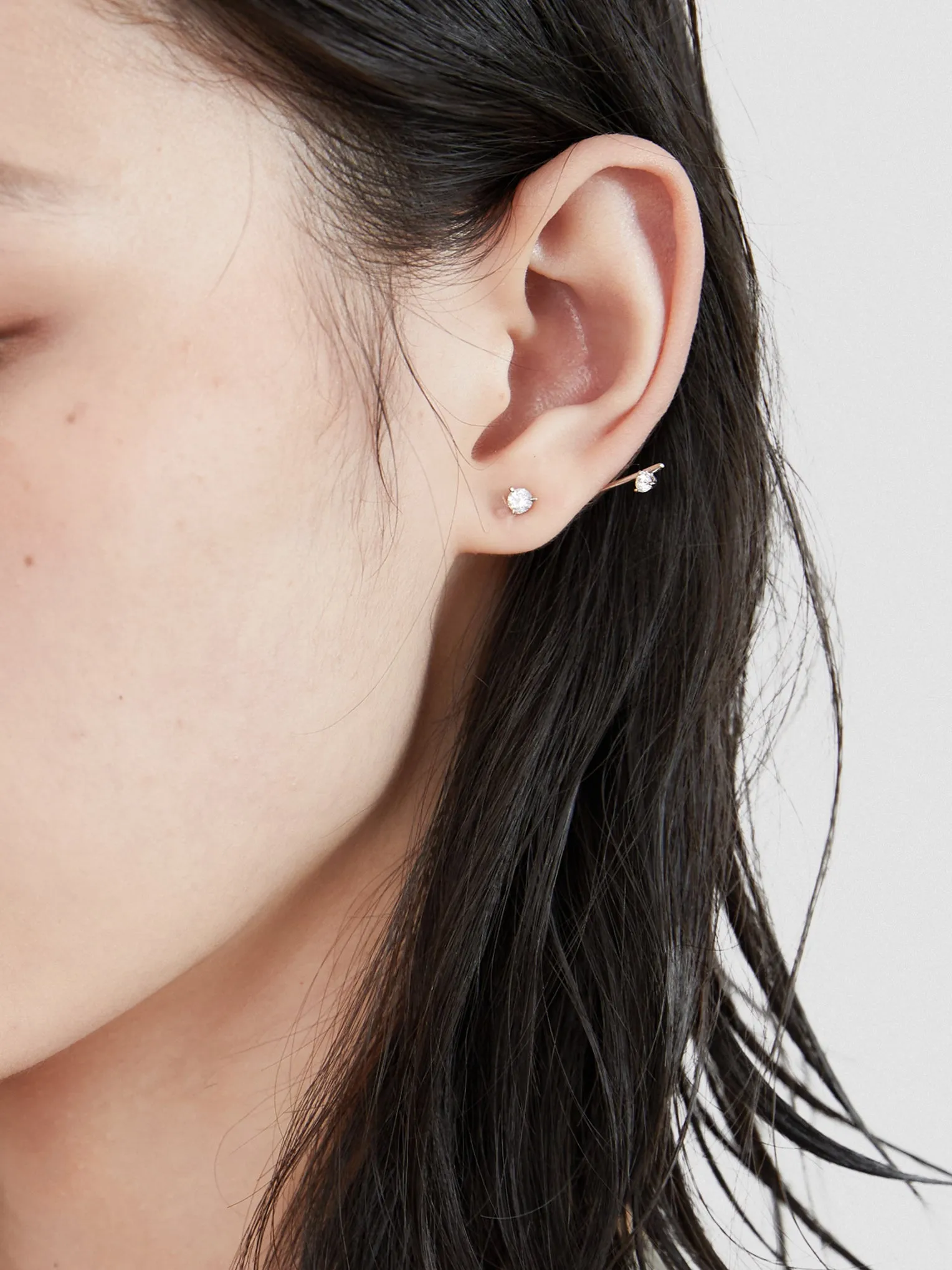 Mini Gem Stud Earrings