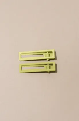 Nat   Noor - Lu Lu Hair Clip Pistachio