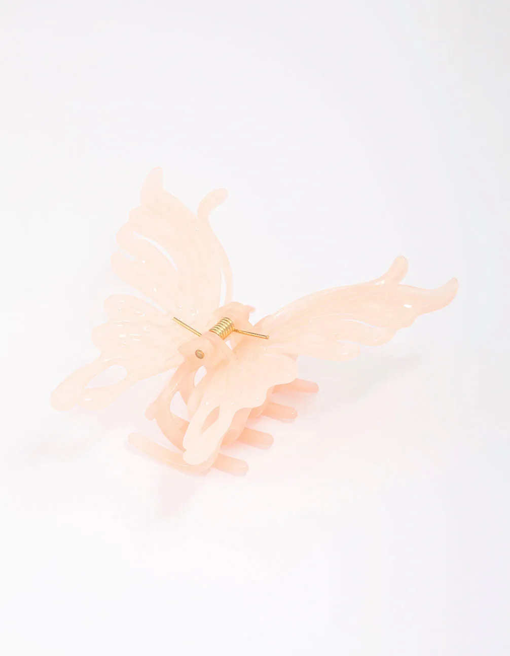 Pink Molten Butterfly Hair Claw Clip