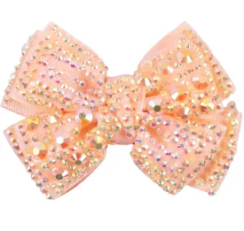 Raleigh's Pearl Hair Bow~ Peach