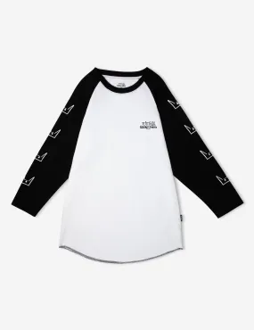 Rat Stack 3/4 Raglan - White/Black
