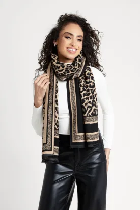 Reversible Leopard Pattern Scarf
