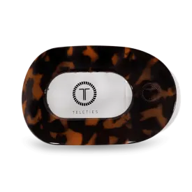 Tortoise Large Flat Round Teleties Clip
