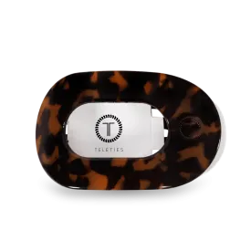 Tortoise Medium Flat Round Teleties Clip