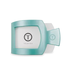 Totally Turquoise Large Flat Square Teleties Clip