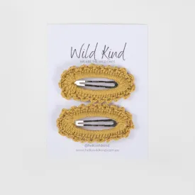Wild Kind Harriet Hair Clips - Mustard